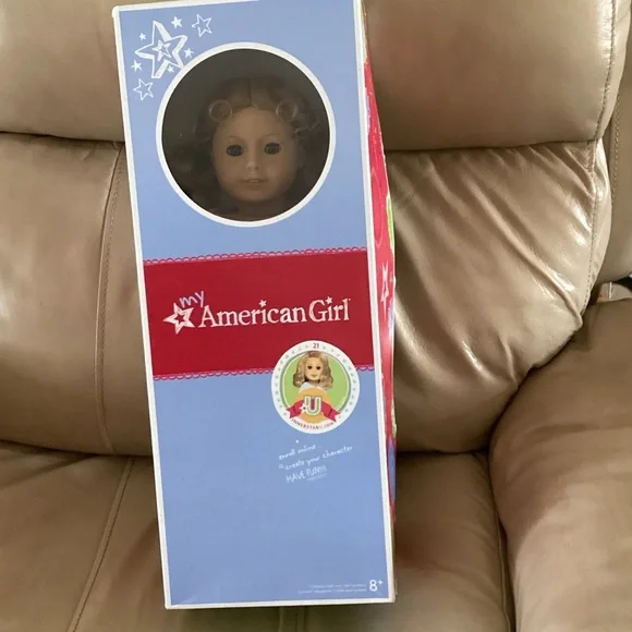 American Girl Doll in Blue Box with Red Band - Picture 2 of 10